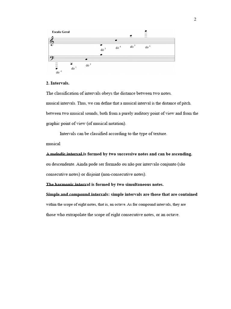 Music Handbook - Intervals | PDF | Interval (Music) | Scale (Music)