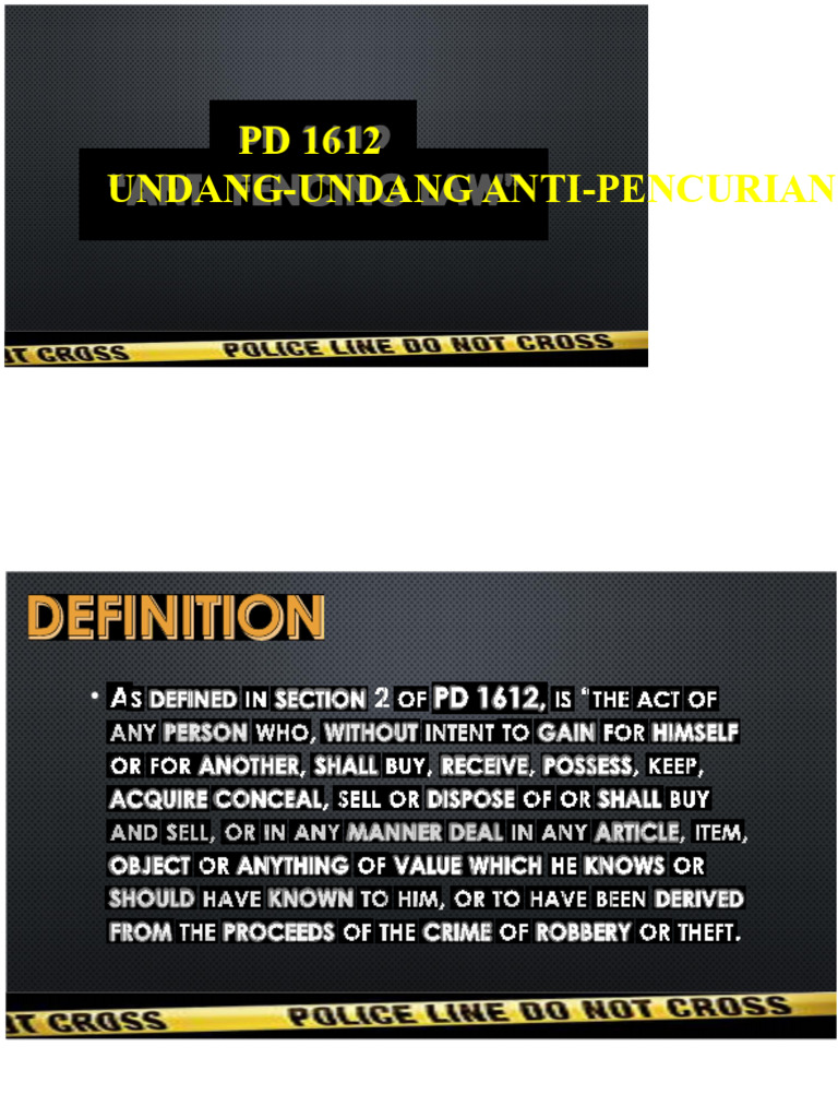 Undang-Undang Anti-Pencurian 1979 | PDF