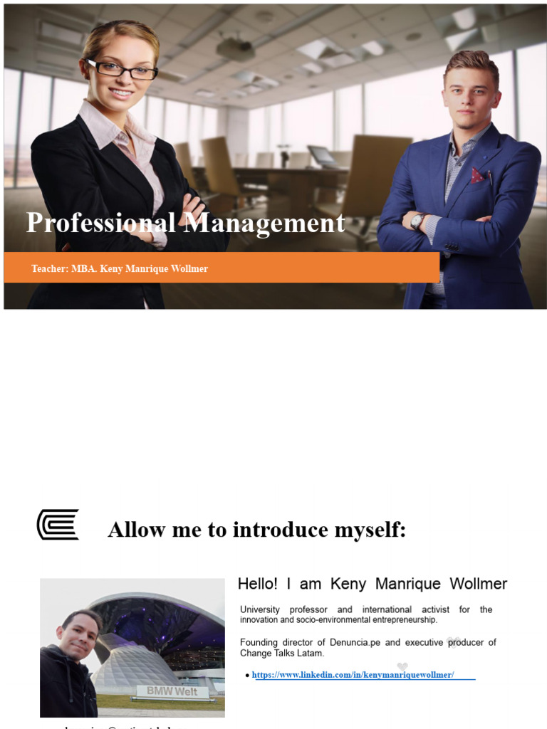 Professional Management - Week 1A | PDF | Cognition