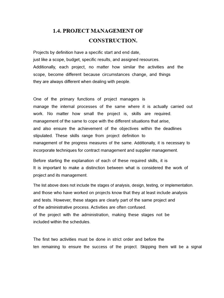 Construction Project Management Guide | PDF | Project Management | Risk
