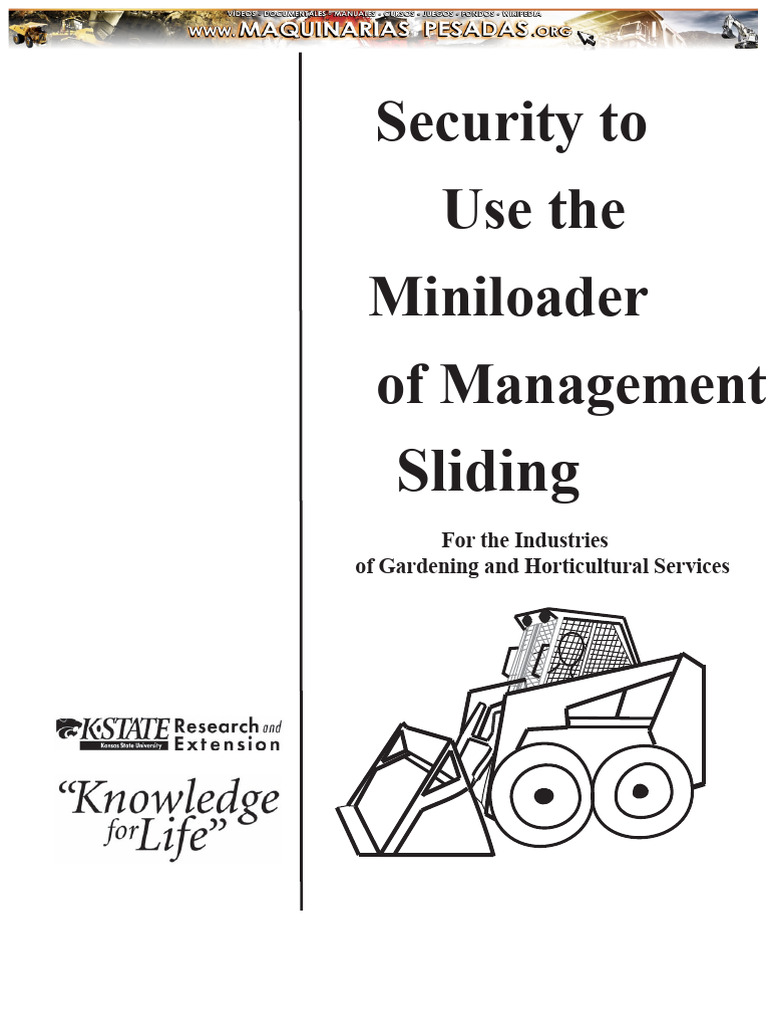 Skid Steer Loader Safety Guidelines | PDF | Safety | Construction Equipment