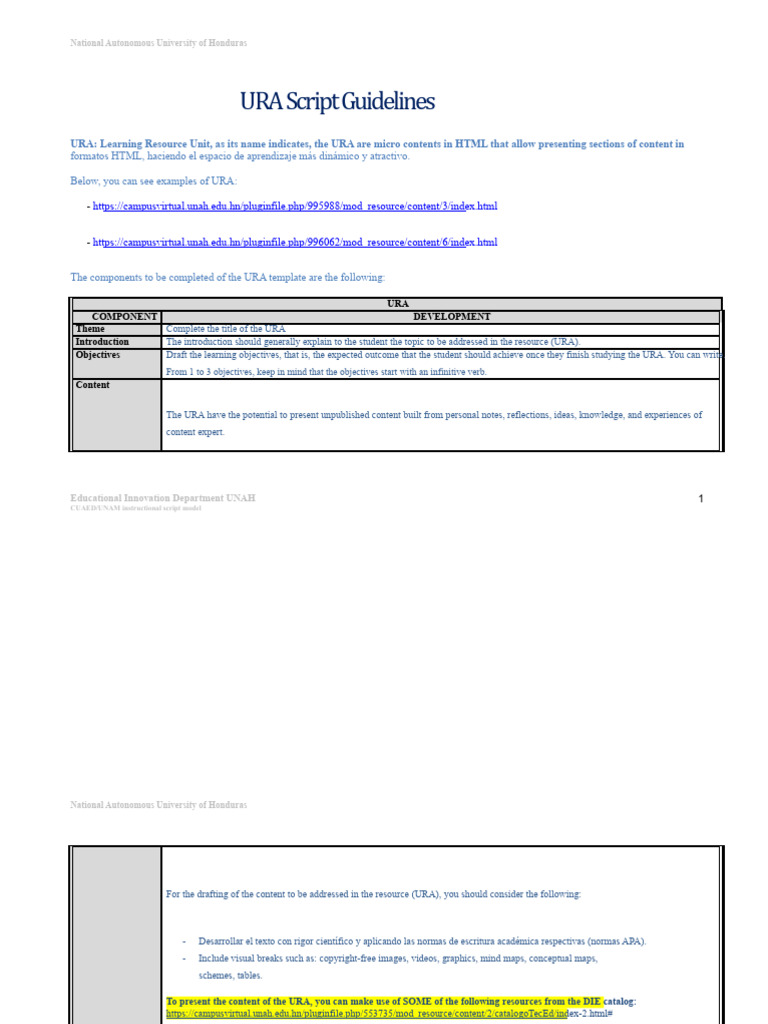 Instruction Manual For Learning Resource Unit URA | PDF | Bibliography ...