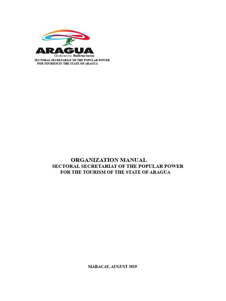 Model Organization Manual | PDF | Tourism | Organizational Structure