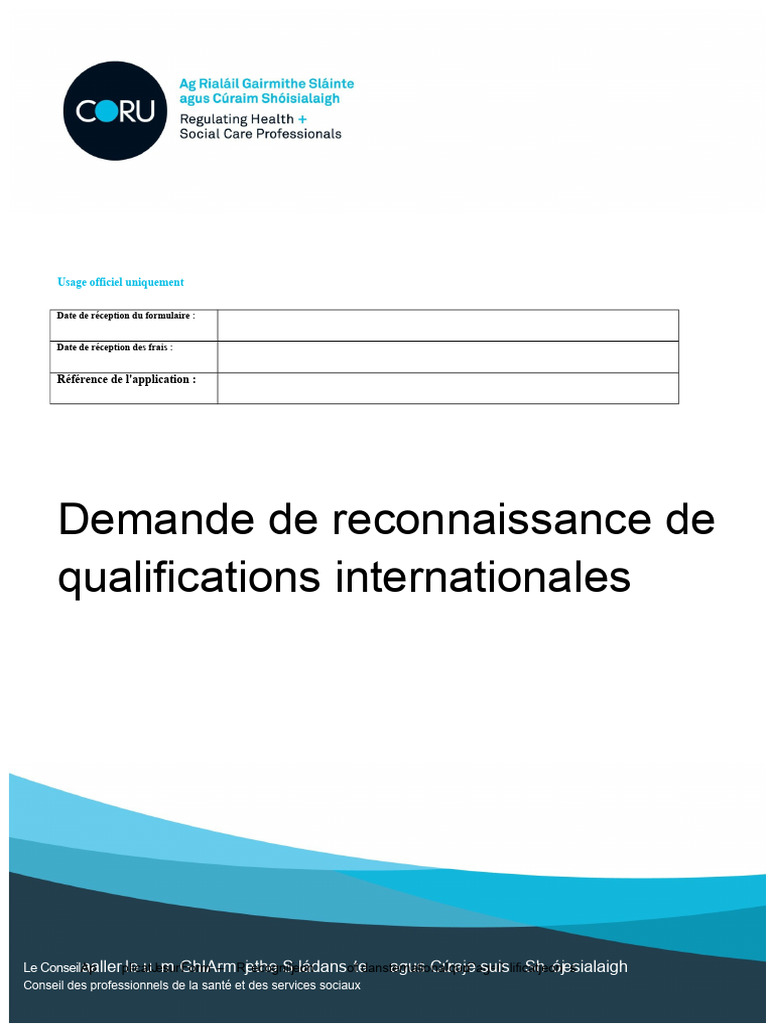 Demande de reconnaissance des qualifications | PDF | Imagerie médicale ...
