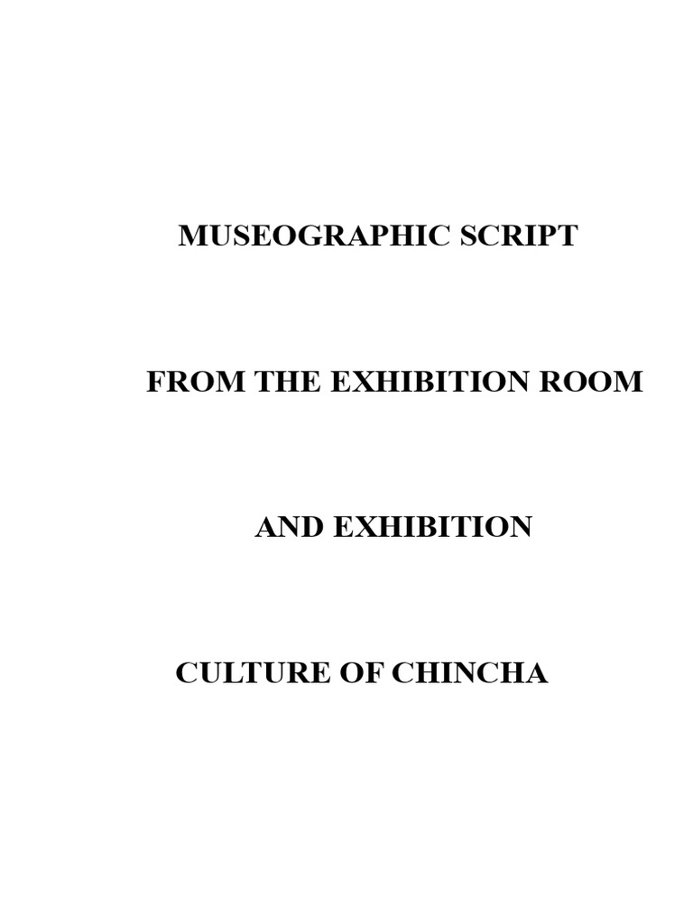 Museographic Design for Chincha Exhibition | PDF | Museology | Safety