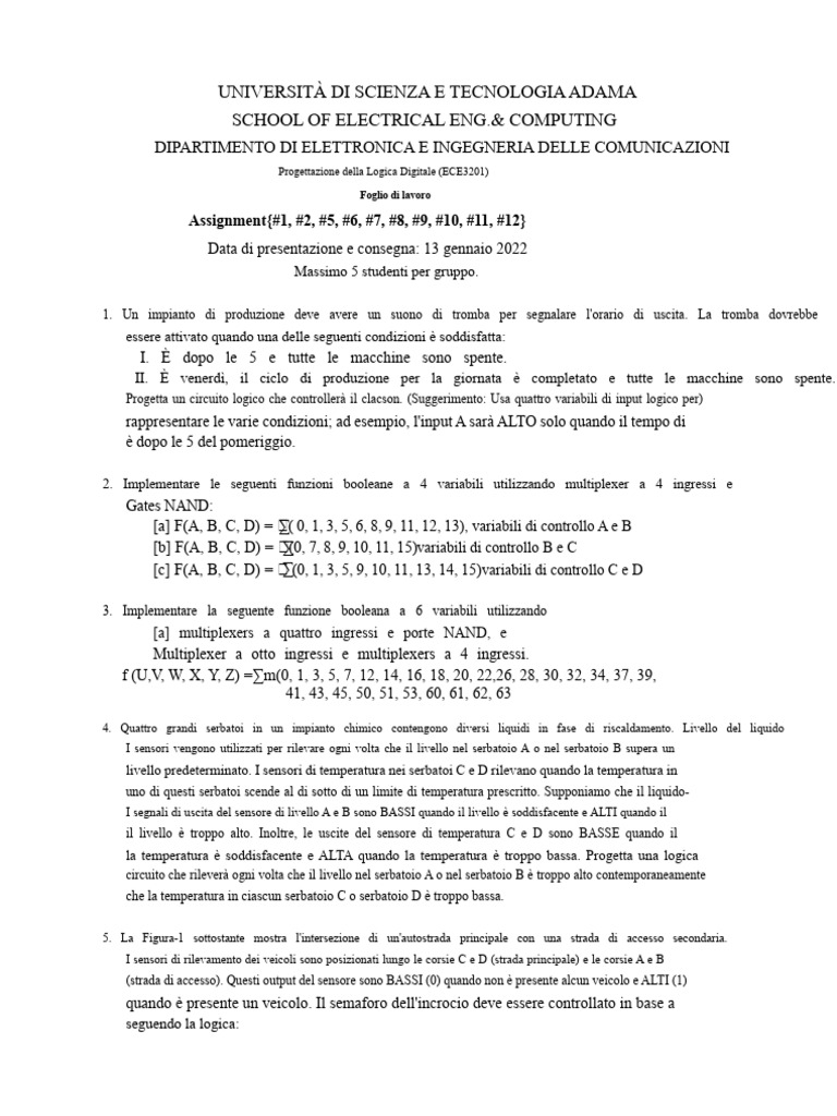 DLD Assignment Worksheet 2021 | PDF