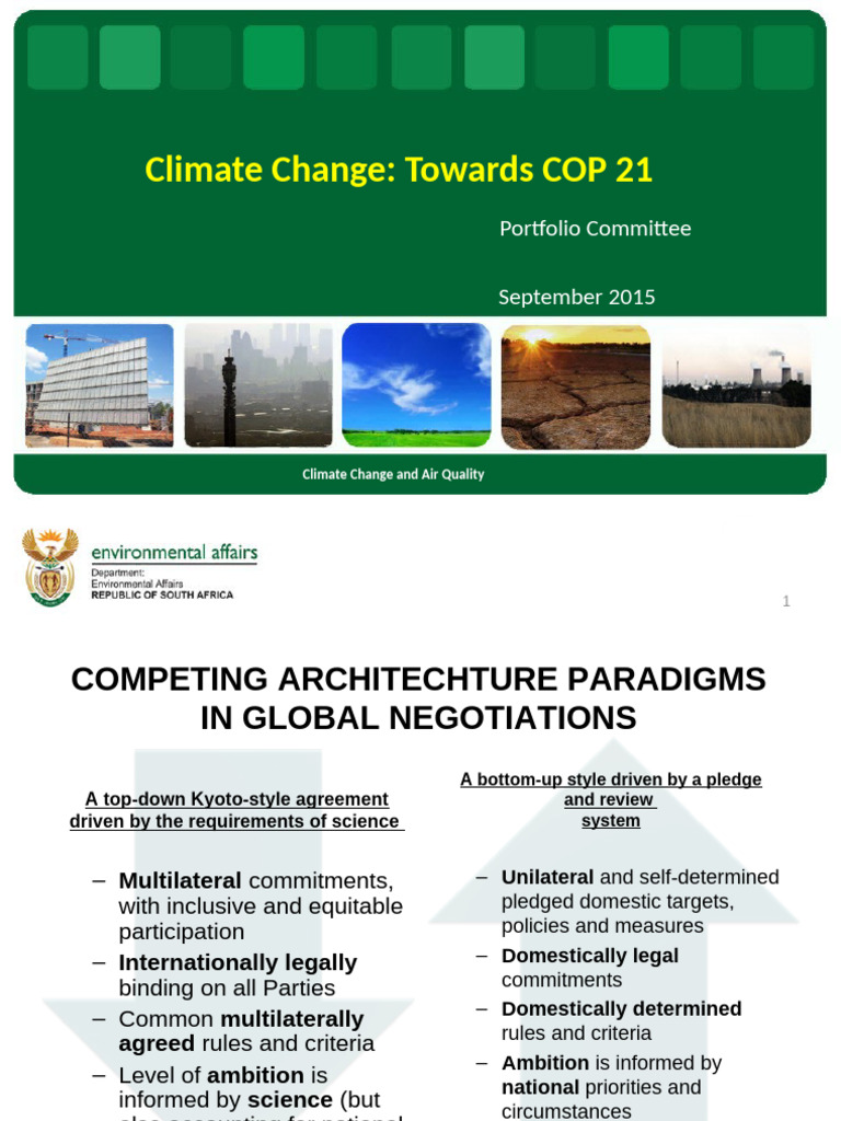 150908climate Change | PDF | United Nations Framework Convention On ...