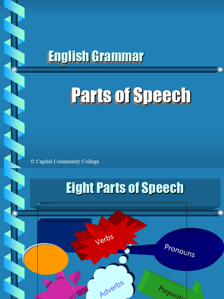 Parts | PDF | Noun | Part Of Speech