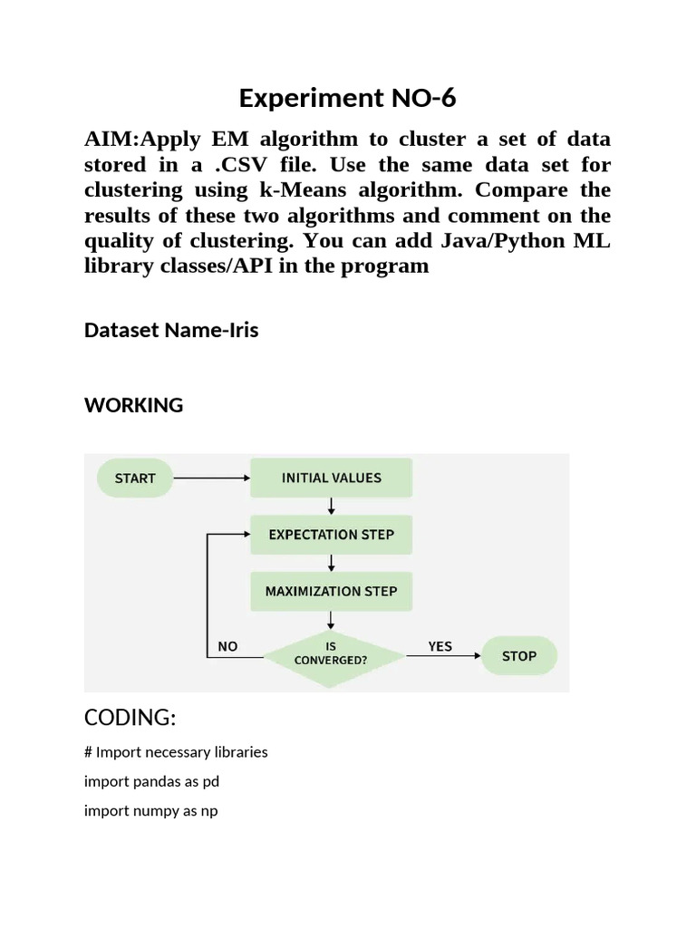 EM vs k-Means Clustering Analysis | PDF | Cluster Analysis | Applied ...