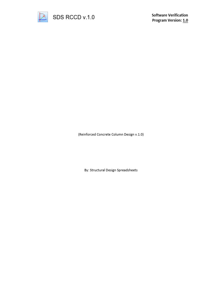 RCCD v.1.0 Spreadsheet Verification | PDF | Stress (Mechanics) | Concrete