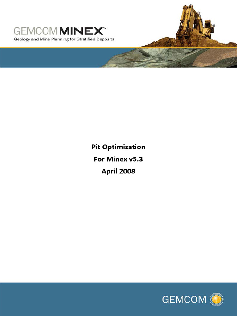 Minex v5.3 Pit Optimization Guide | PDF | Mathematical Optimization ...