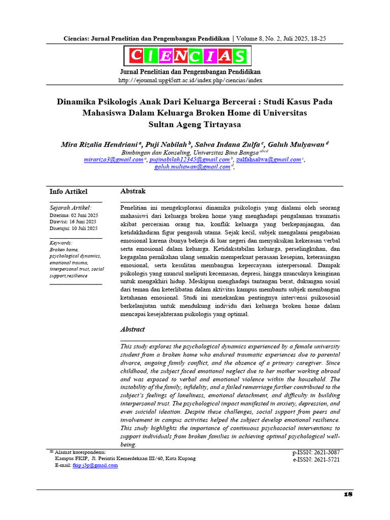 Mira+Rizalia+Hendriani,+Et+Al+ +Dinamika+Psikologis+Anak | PDF