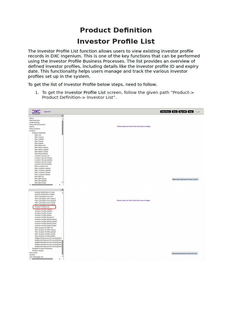 Ingenium Doc Product Definition | PDF | Investing | Risk