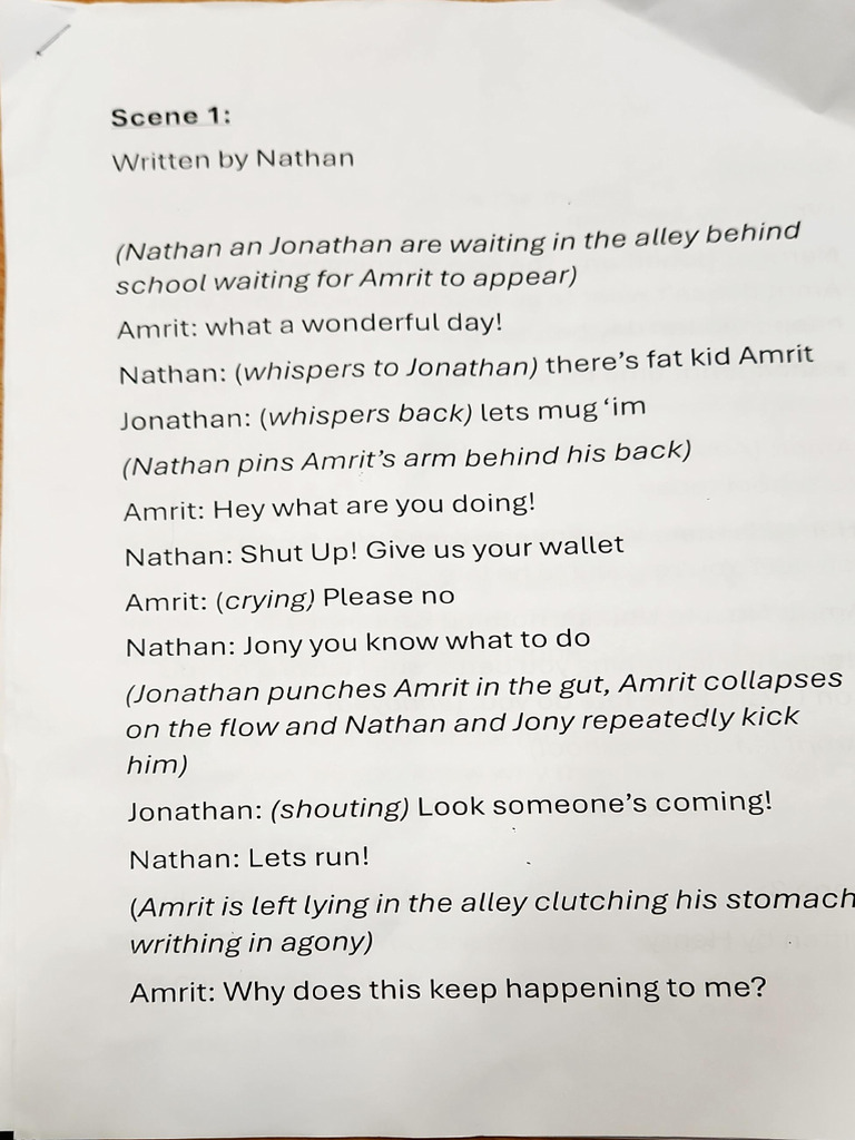 Drama Script | PDF