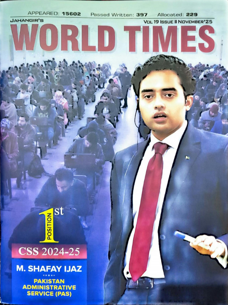 Jahangir's World Times November 2025 Magazine | PDF