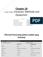 Thermal Processes, Methodes and Equipment