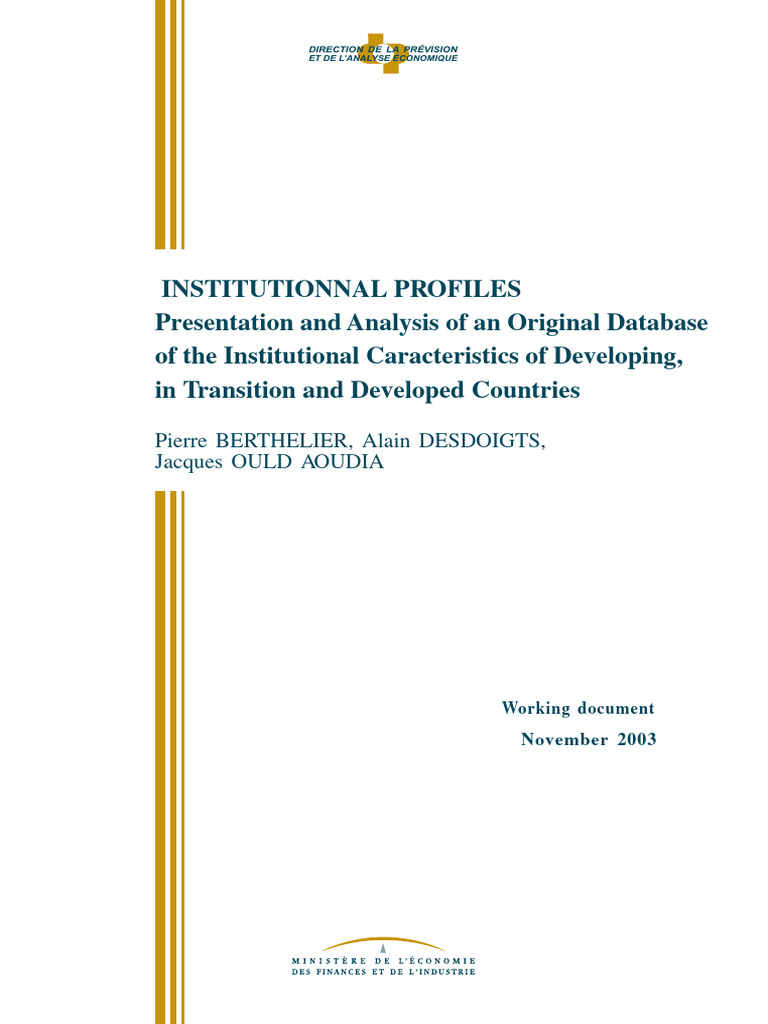 Institutional Profiles Database Analysis | PDF | Institution ...