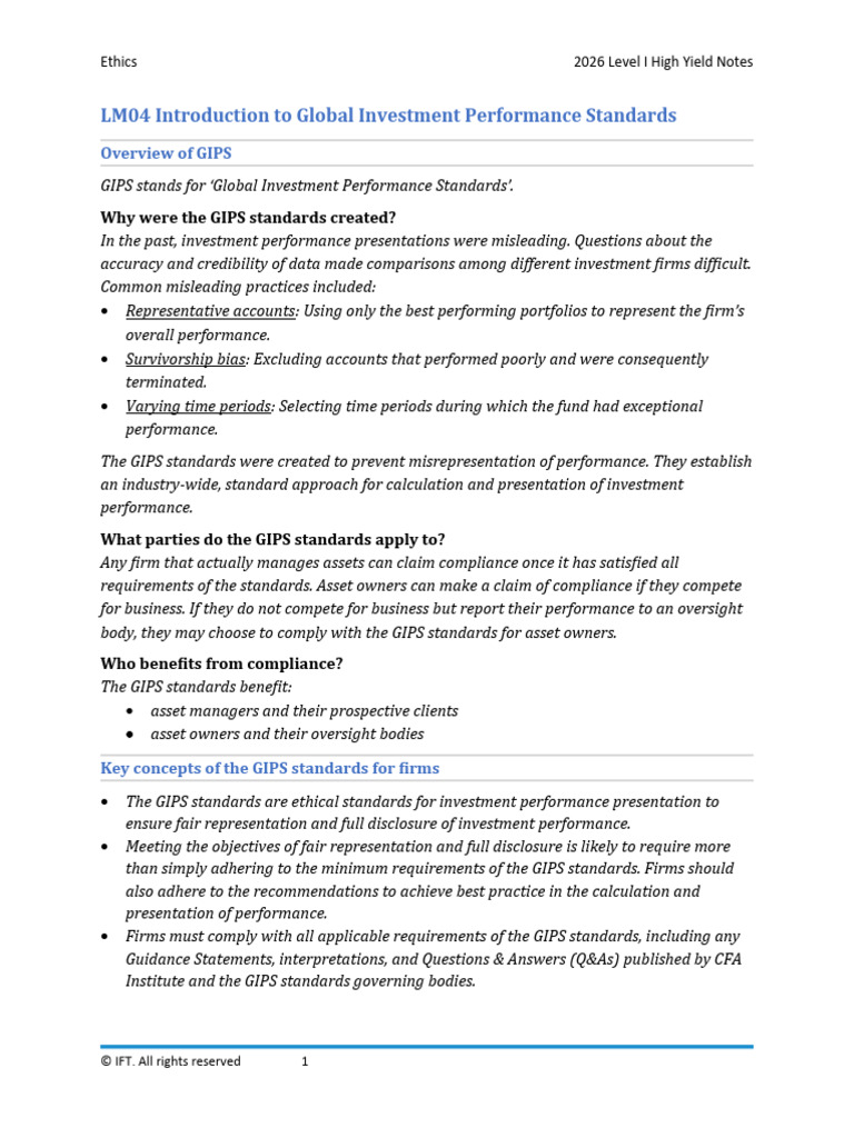 Understanding GIPS Compliance Standards | PDF | Regulatory Compliance ...
