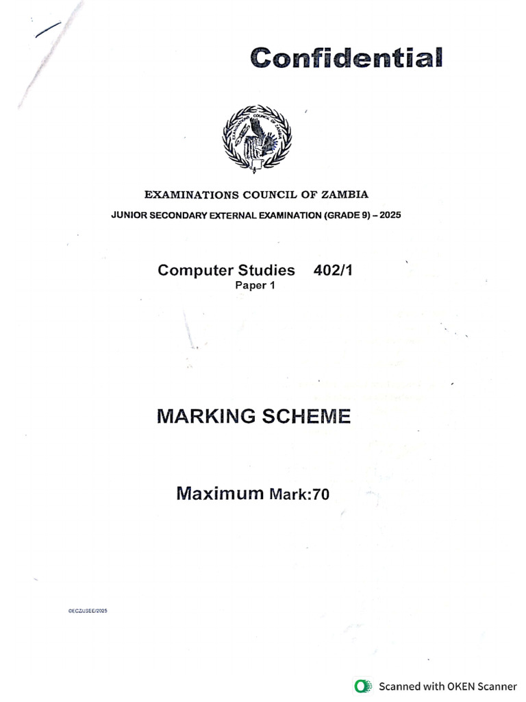 2025 Computer Studies G9 External | PDF