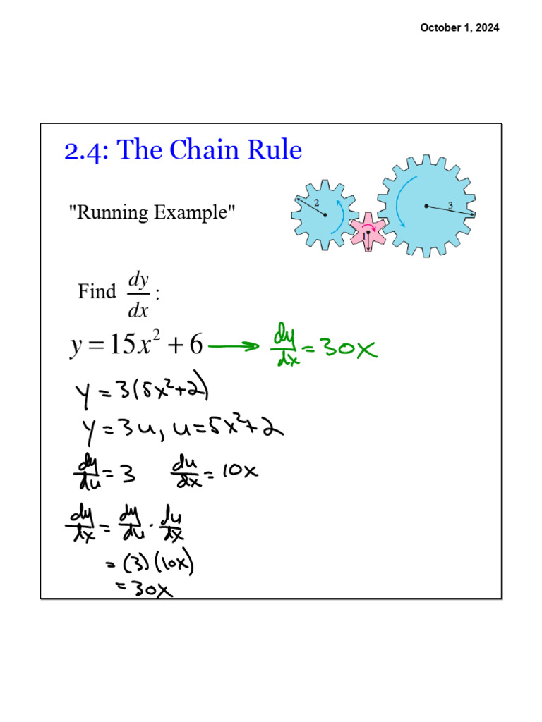 E. 2.4 Chain Rule | PDF