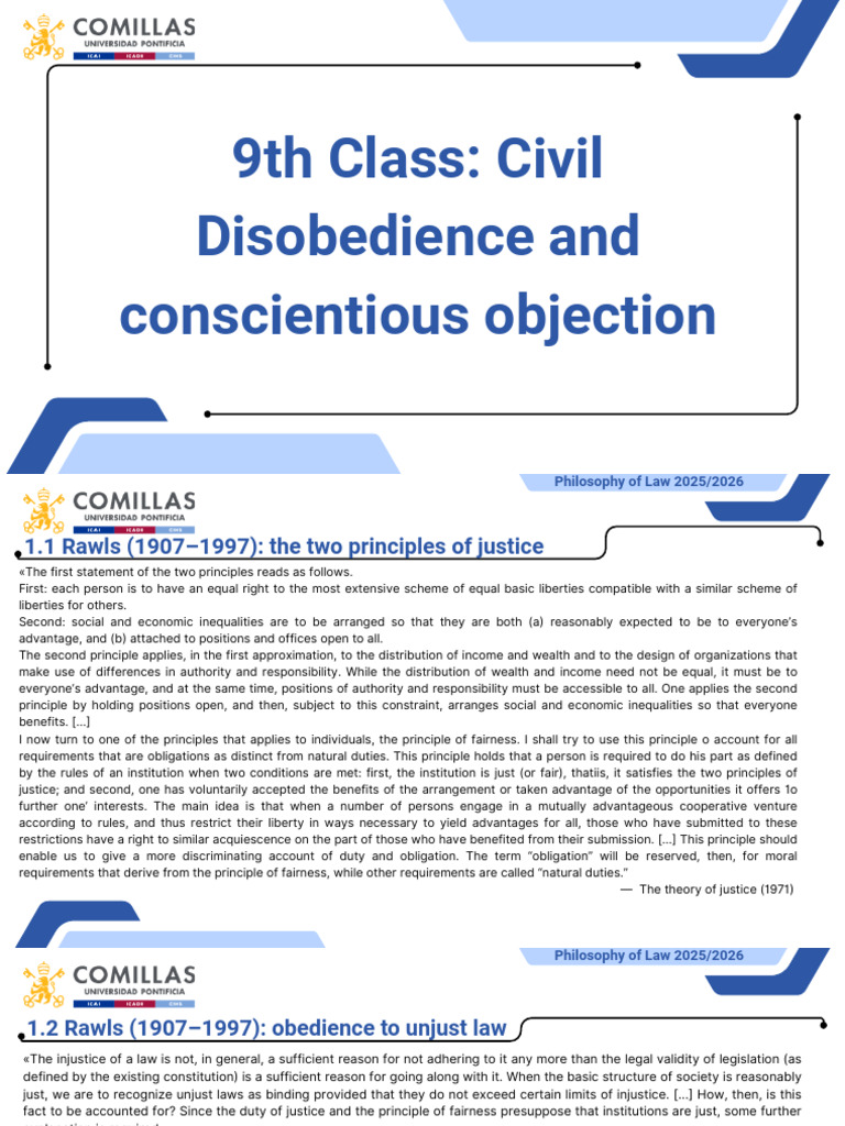 Rawls on Justice and Civil Disobedience | PDF | Civil Disobedience ...