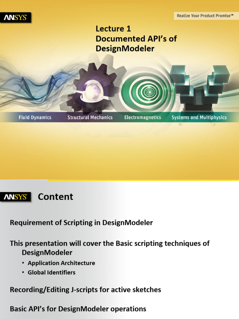 DesignModeler API Scripting Guide | PDF | Scripting Language | Control Flow