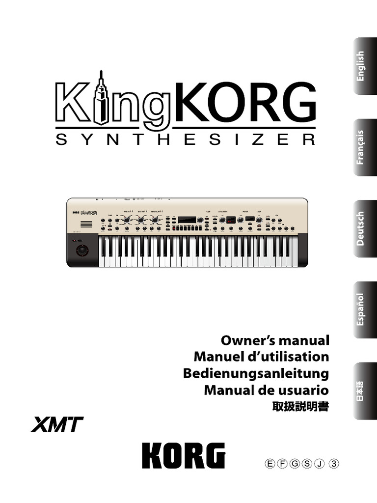 KingKORG Owner's Manual Guide | PDF | Synthesizer | Electrical Engineering
