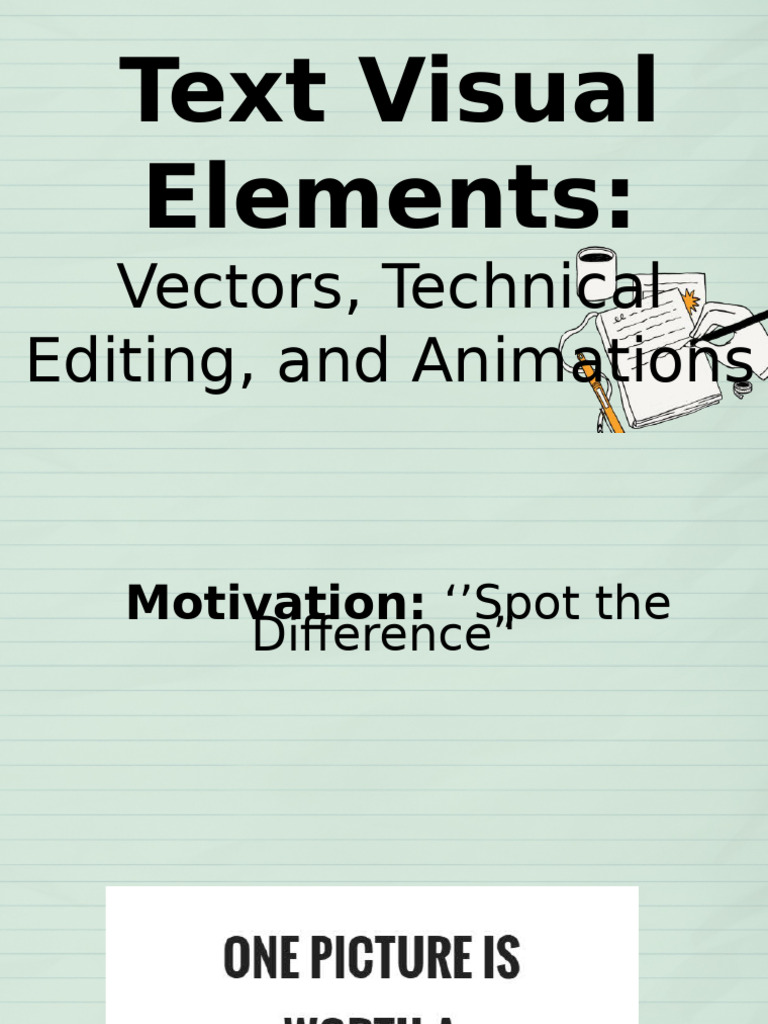 Visual Elements in Technical Texts | PDF | Editing | Euclidean Vector