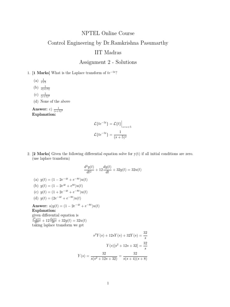 TA Assignment 2 Solutions 2025 | PDF | Mathematical Relations ...