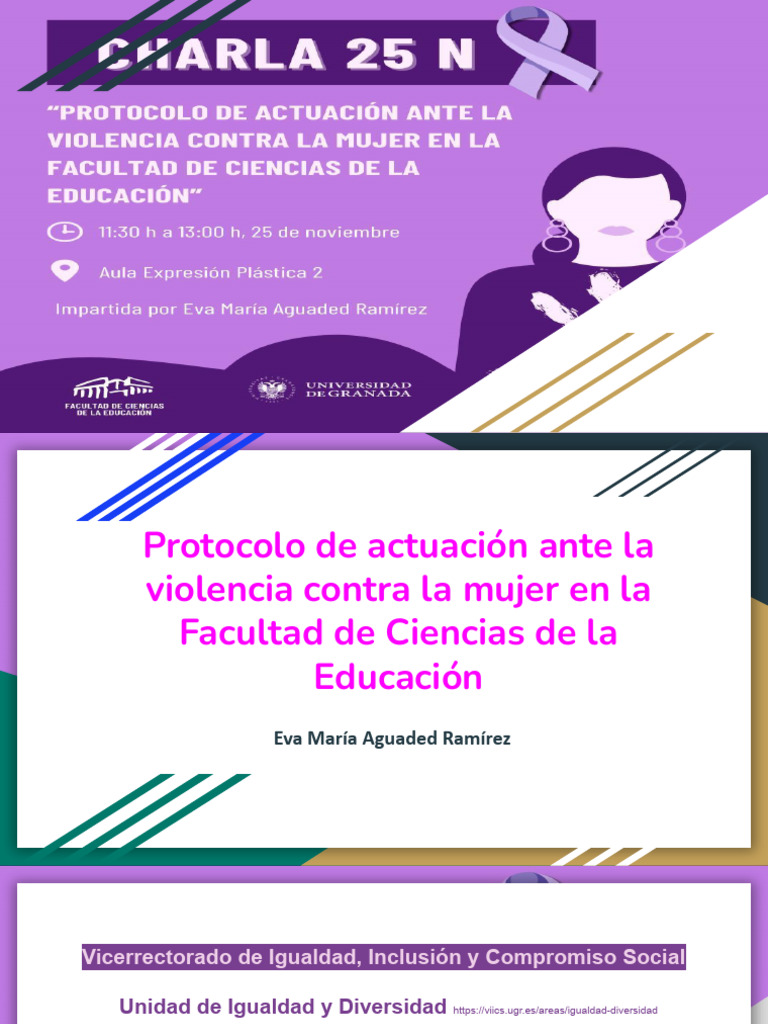 Protocolo de Actuación Ante La Violencia Contra La Mujer en La Facultad ...