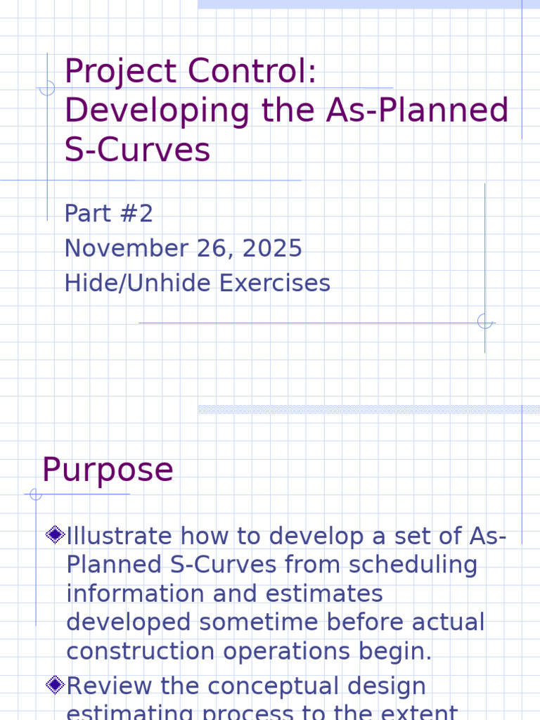As-Planned S-Curves Development Guide | PDF | Applied Mathematics