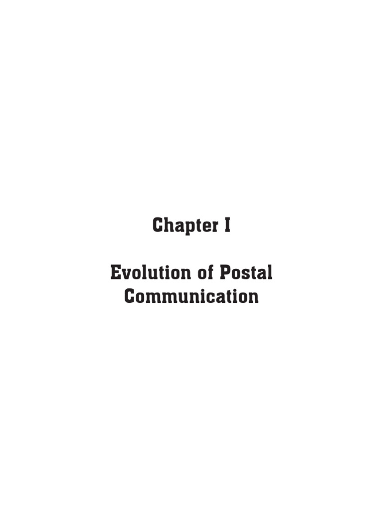 Evolution of Postal Communication History | PDF | Postage Stamp | Mail