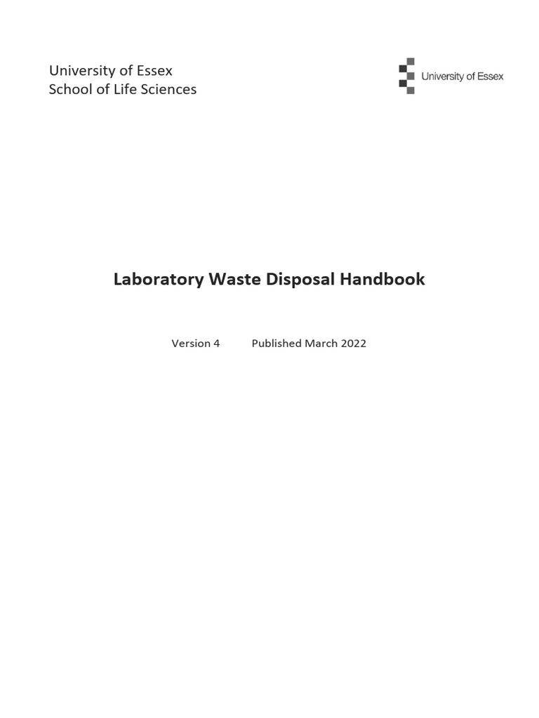 Laboratory Waste Disposal Guide | PDF | Waste | Waste Management