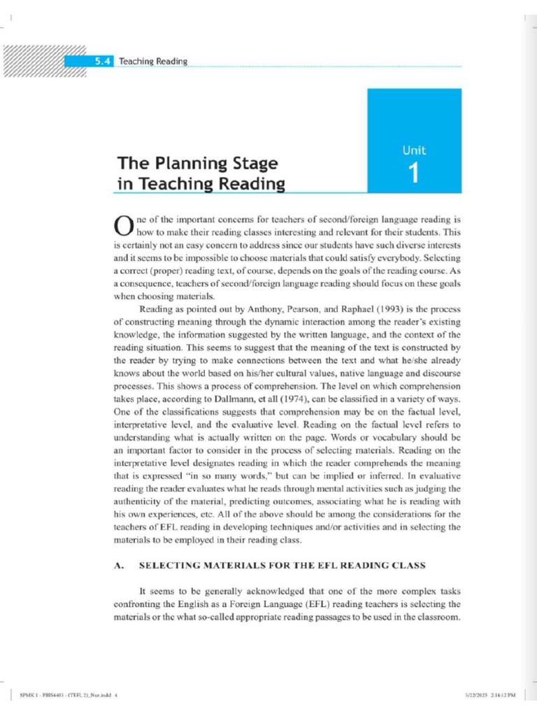 Tefl Module 5 | PDF