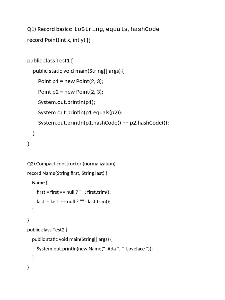 Java Records and Generics Explained | PDF | Software Development ...