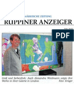 Offene Ateliers, Bericht Märkische Zeitung 07. 05. 2012