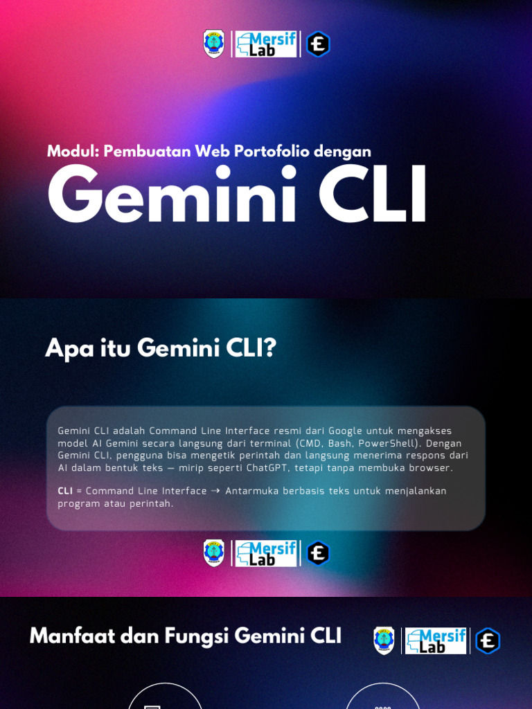 Panduan Instalasi dan Penggunaan Gemini CLI | PDF