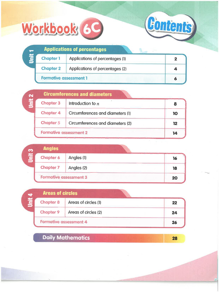 Rhys - Math Workbook 6C | PDF