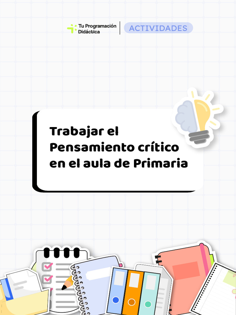 Fomentar Pensamiento Crítico en Primaria | PDF | Pensamiento crítico ...