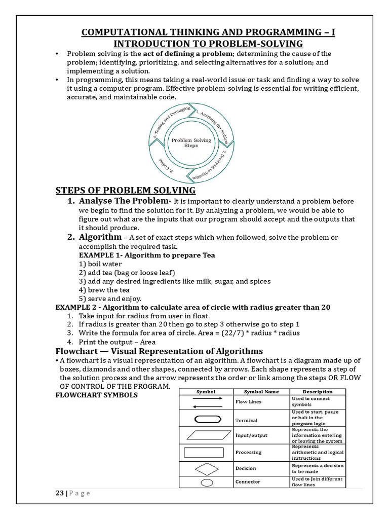 Problem-Solving in Programming Basics | PDF | Data Type | Control Flow