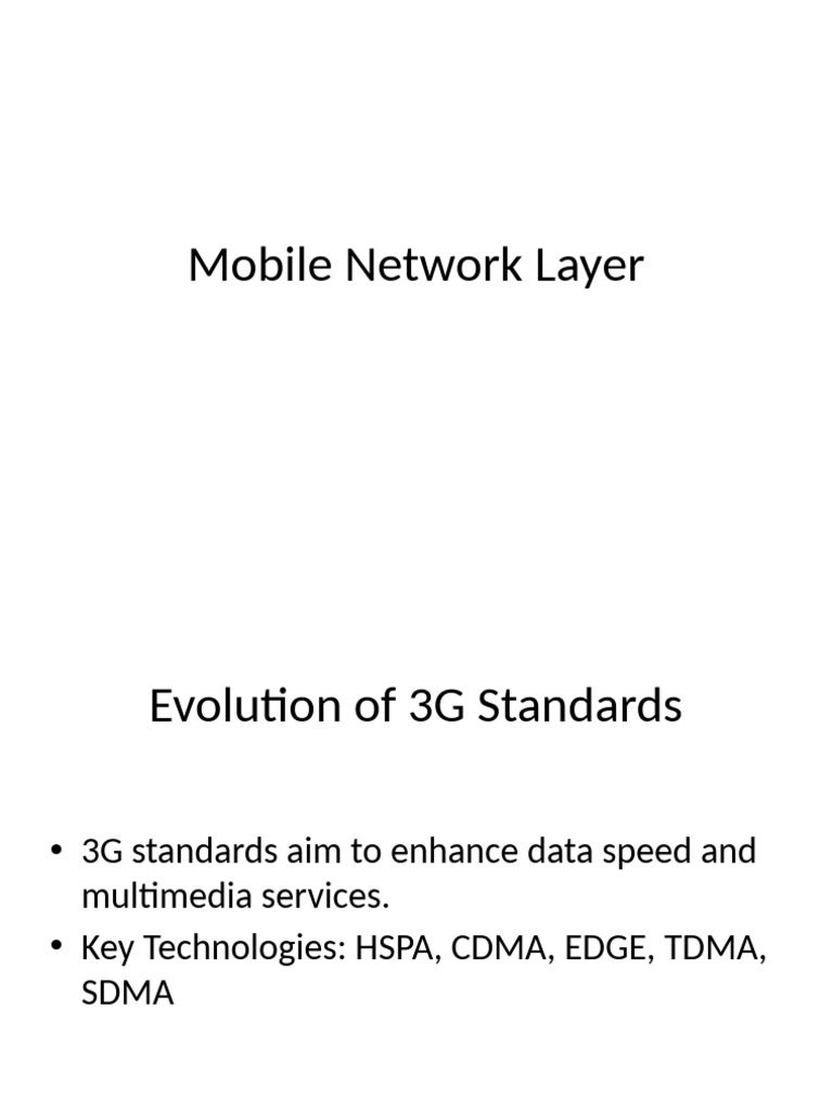Mobile Network Layer | PDF