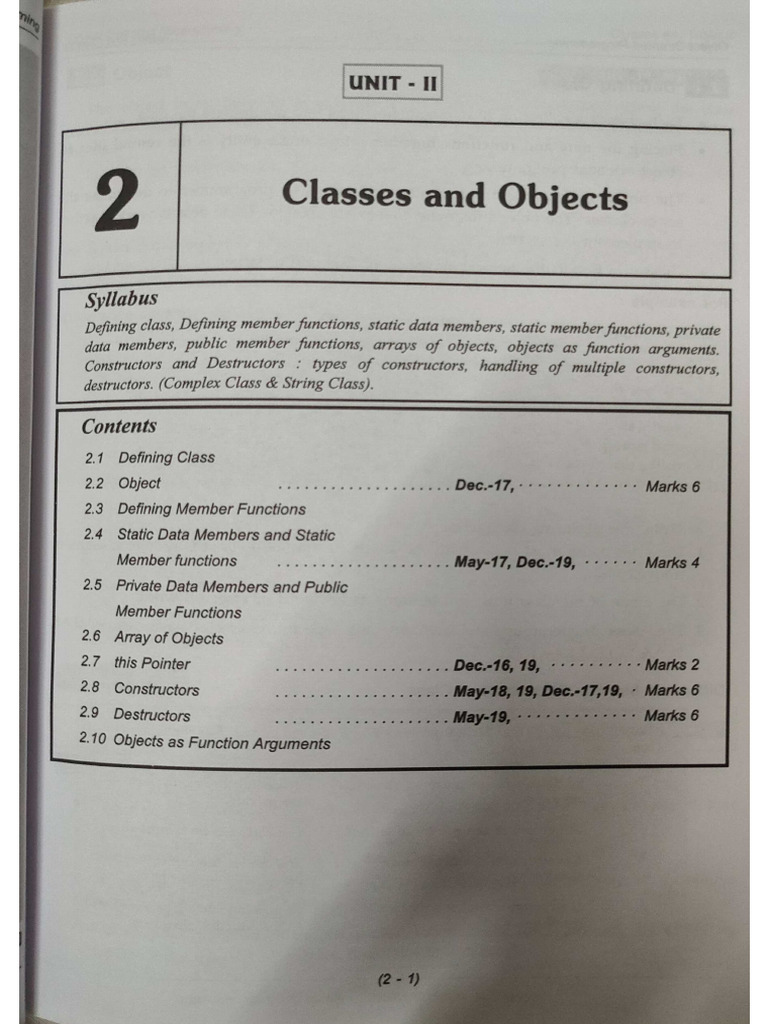 OOPS Sppu UNIT-II | PDF