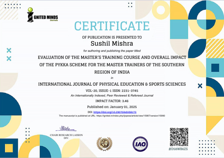 Master's Training Course Impact Study | PDF