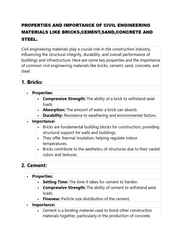 Basic Civil Unit 5 | PDF | Concrete | Window