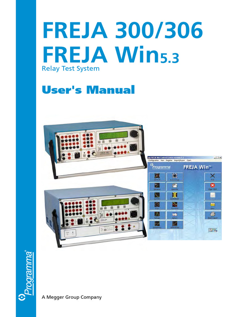 FREJA 300/306 Relay Test System Manual | PDF | Phase (Waves) | Mains ...