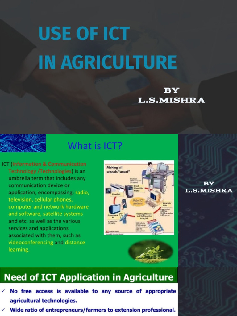 Use of Ict in Agriculture | PDF