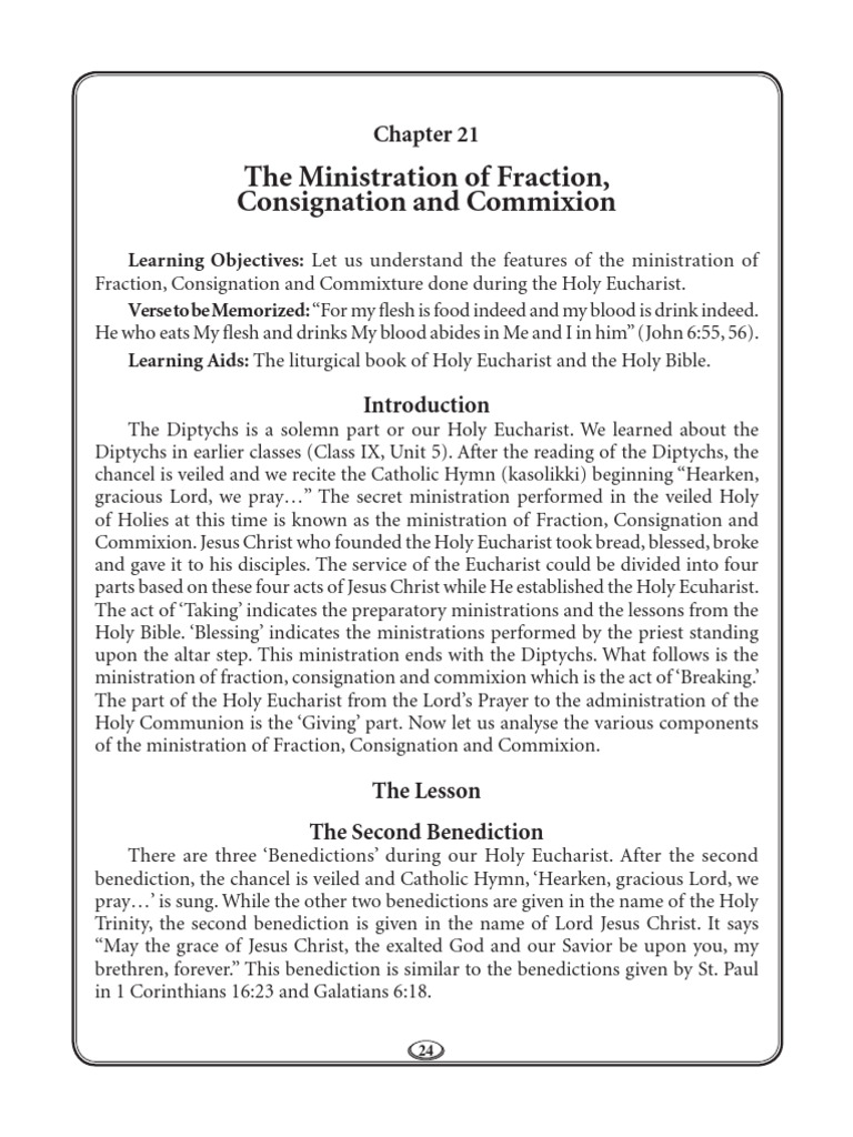 Eucharistic Ministration Explained | PDF | Eucharist | Resurrection Of ...