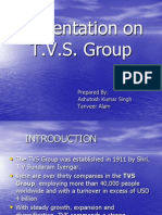 Presentation On T.V.S. Group: Prepared By: Ashutosh Kumar Singh Tanveer Alam