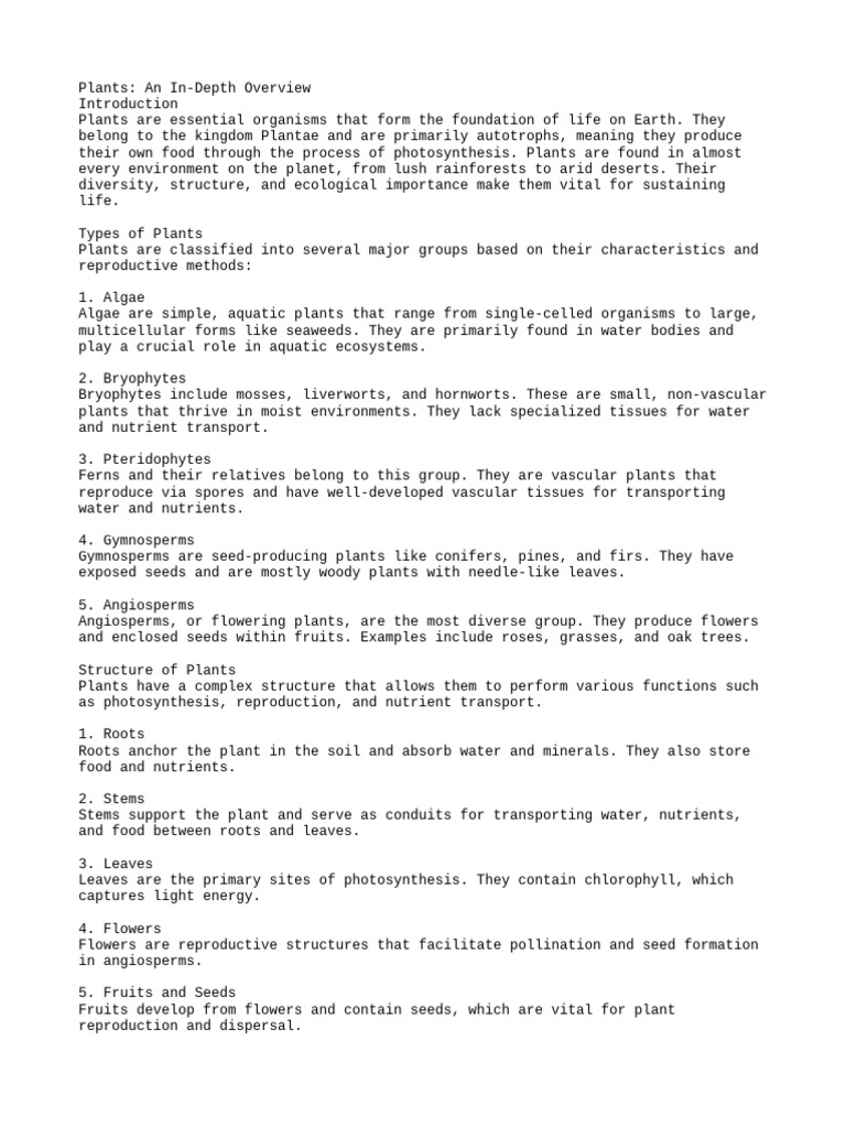 Plant | PDF | Plants | Leaf