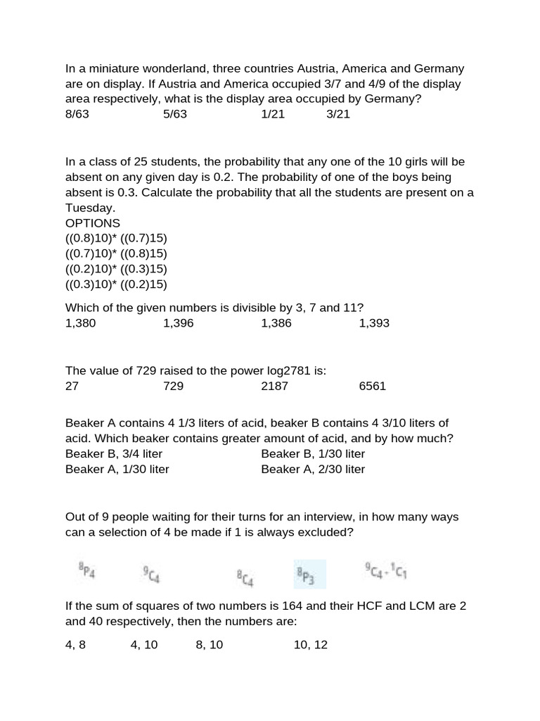 Math Problems on Probability and Divisibility | PDF